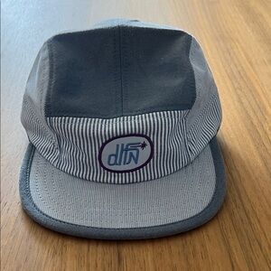 DLFN Gray Striped 5-Panel Cap